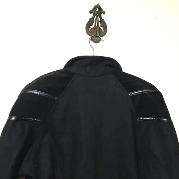 Braetan Vintage Union Made Double Breasted Cropped Jacket Suede Accents Size Med - Picture 7 of 15